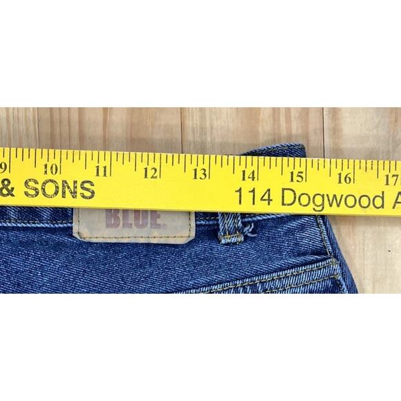 Full Blue Blue Denim Straight Leg Jeans Mens Size 32x34 - Picture 5 of 6